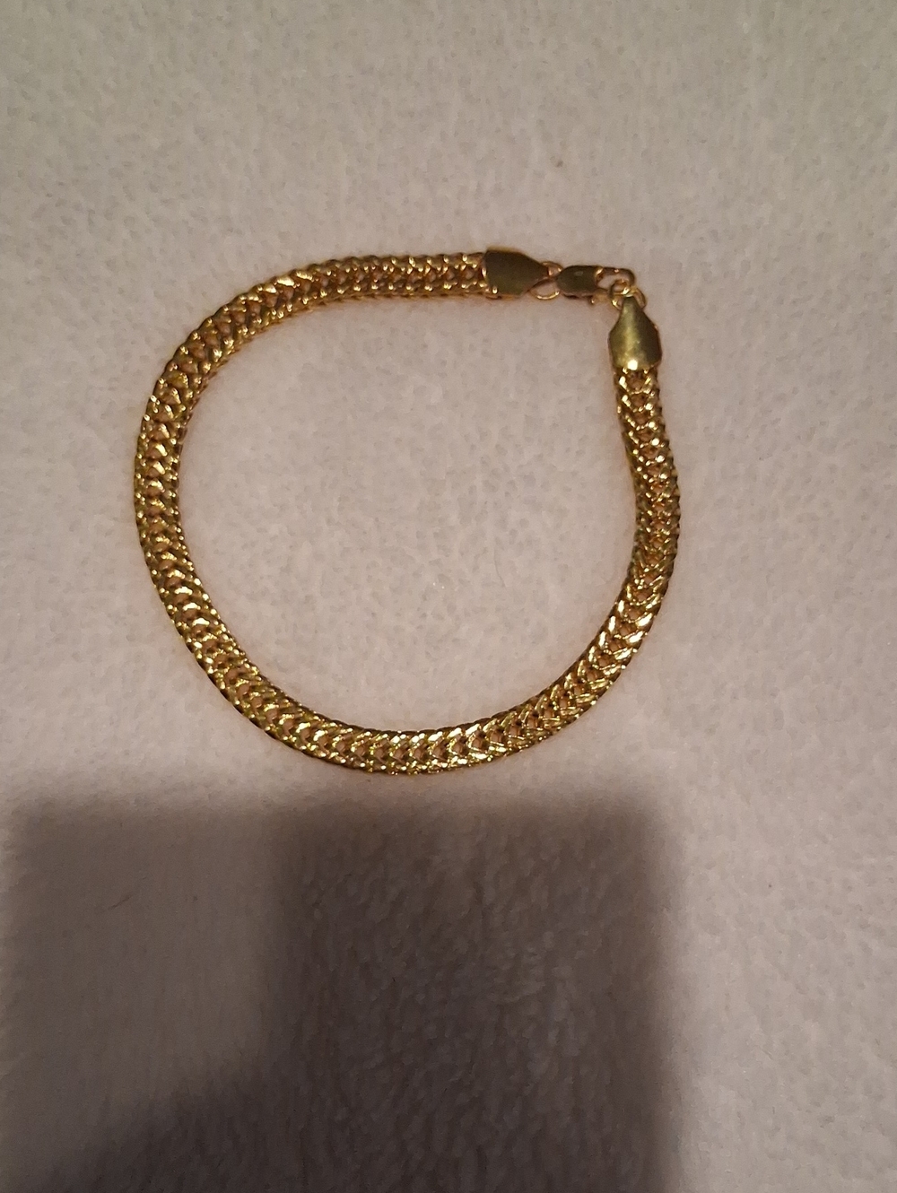 A. Gold-plated Women's Braided Chain Bracelet
